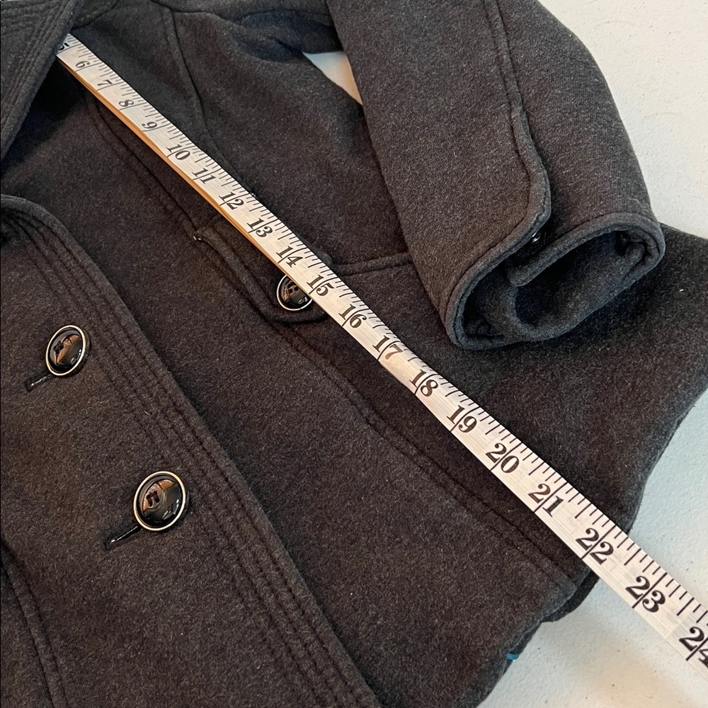 Kenneth Cole Reaction Charcoal knit peacoat - Picture 6 of 9
